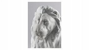 Фигурка Lladro Лев с львенком 44x21 см, фарфор